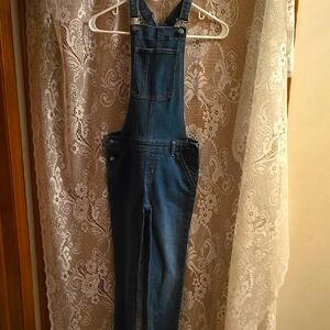 Crazy 8 Kid's Size 10 Denim‎ Jean Adjustable Strap Coveralls Tapered Leg
